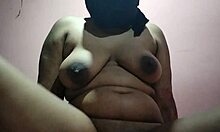 indian aunty spreads for open hardcore pounding with saggy natural tits