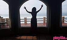 hey check out angel constance that gorgeous indian teen stripping sensual slow tease undressing her tight petite body