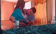 ever wonder how this cheating housewife takes neighbor's cock deep in her kitchen?