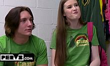 FLEXIBLE SHOPLIFTER TEEN SUCKS AND RIDES TO ESCAPE JAIL IN WILD BLOWBANG! 😱🍆