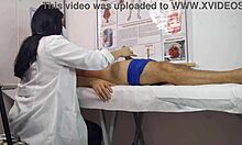 nurse sees patient's cock rise hard and ready for her tight pussy