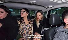 uber driver scores anal with three hot latinas paying the ride their way