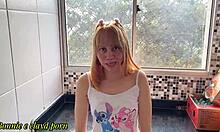 100 Anal Arrombado! Skinny Brazilian Stepdaughter's Tight Asshole Destroyed On Red