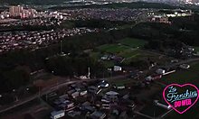 Joy and Anita dive into scorching hot FFM threesome with lingerie sluts 😍🔥