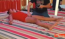 room casting 11: alejandra loves that full body massage turning steamy 😍🍑💦