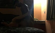 heart races as brunette meets black lover in hotel room