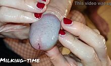watch this ultimate glans massage milking huge cock dry