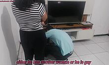 housewife shows tech her new lingerie mad hubby ignores it fuck me