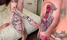 Tattooed skinny French bunny demands hard fuck now