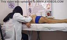 nurse sees patient's cock rise hard and ready for her tight pussy