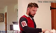 The collared goth british teen next door bends over the kitchen desk for hard taboo doggystyle from older neighbor