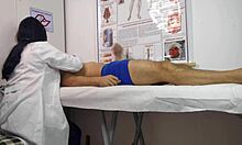 nurse sees patient's cock rise hard and ready for her tight pussy