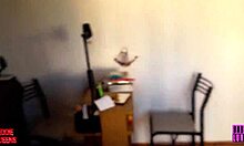 ever smelled a cock this obsessively? creepy gym girl babyluna939 goes wild