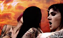 hell satan diabolical goth punk orgy with big tits teens deepthroating monster cocks in bisexual gangbang lickfest