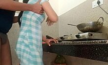 Hot Indian bhabhi, spread that desi pussy wide for kitchen fucking on hindi audio.