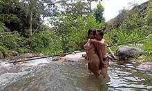 Busty big-ass latina stepmom fucks gross old pervert monster cock by riverside country