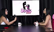 conversational check out this hot compilado of edna samara swinging with tifany rocha in sheer red lingerie