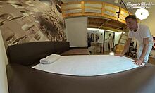 bbw granny babe's pussy gets pounded hard behind the scenes with monster cock