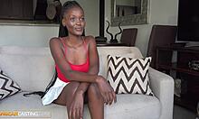 skinny ebony babe bent over for bwc deepthroat and rough doggystyle at africancasting