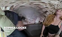 Sophia Locke's voluptuous curves hint at rimjob delights and deep pounding