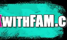 hey, busty step aunt august skye strokes my cock to get inside... worth it?