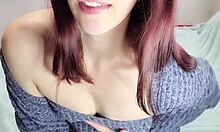 damn this slut wife fingers her wet pussy and rubs clit waiting for hubby 😏🔥