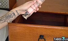 little mina k wakes grandpa for bbc interracial pounding