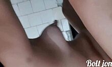 bent over doggystyle asian big ass gets pussy fucked hard then anal pounding