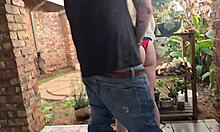 imagine sharing your wife outdoors for double vaginal creampie