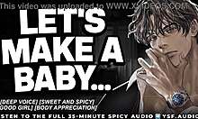 Sweet husband roleplay audio whispers how bad he wants to fill you up and impregnate caring