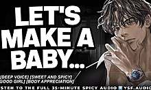 Sweet husband roleplay audio whispers how bad he wants to fill you up and impregnate caring