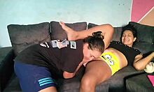 i blackmail my best friend's shaved ass for hot anal lick and orgasmic oral cunilingus