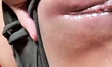 Mommy housewife squirts hard masturbating with huge dildo on bed