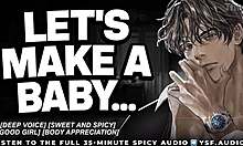 Sweet husband roleplay audio whispers how bad he wants to fill you up and impregnate caring