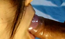 Amateur Teen Sucks Cock Deep in Super Closeup Oral Action