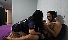 husband ignores me for games so i fuck friend nearby