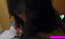 young latina slut gulps down hot cum after bedroom blowjob creampie finish!