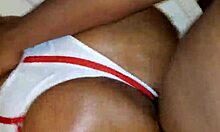 ebony nurse's phat ass bent over for rough bbc pounding