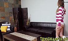 creampie teen rides cock hard then slurps blowjob 😍💦🔥