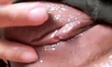 Mommy housewife squirts hard masturbating with huge dildo on bed