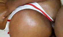 ebony nurse's phat ass bent over for rough bbc pounding