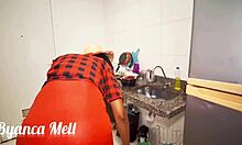 wet hairy latina pussy throbs as she fingers to orgasm before country party fun?