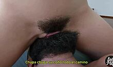 I eyed my friend's husband so i risked it and offered him a threesome subtitled in spanish