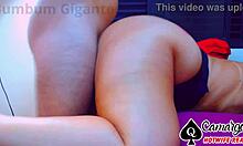 Brazilian BBW's tight wet pussy filled with neighbor's cum hidden from husband