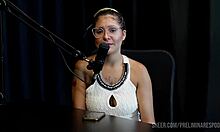 whoa, barbara sol's hottest foreplay teases with bia hot on podcast explode part 1 sheer red!