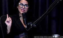 whoa, barbara sol's hottest foreplay teases with bia hot on podcast explode part 1 sheer red!