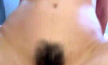 real amateur couple wakes for quick morning fuck with hairy wife moaning cumshot