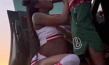 Cheerleader afterlife craving leads to sloppy bbc doggystyle and missionary squirt