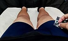 i caught my wife toy fuckin' herself cuz my dick's too tiny but damn she slurps it good and gulps my load