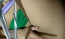 Hey check out this cute Colombian college nympho Alexia fingering her pussy intimately outdoors